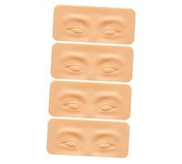 Ipetboom Tablas De Práctica De Maquillaje Ojos y Rostro 4 Piezas Tamaño Mediano Silicona Flexible Para Artistas De Maquillaje Principiantes Uso En Salón y Entrenamiento Profesional