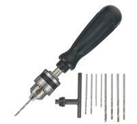 Ipetboom Taladro Manual para Carpintería Brocas de Mano, Herramienta de Perforación de Tallado Manual de Madera, Mandril de Precisión Antideslizante, Portátil y Fácil de Usar para