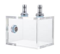 Ipetboom Tanque de Refrigeración por Agua para PC 200 Ml Depósito Acrílico Transparente Tapón y Cabezal de Apriete Rápido Sistema de Enfriamiento Líquido para Ordenador Enfriador de Agua
