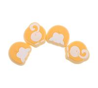 Ipetboom Tapas de Joystick para Consola Switch, Funda Protectora Antideslizante de Silicona, Diseño de Trasero de Corgi, Paquete de 4 Piezas, Accesorios para Controladores de Juego