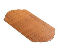 Ipetboom Tapete de Té de Bambú Lacado Grande Redondo, Mantel Individual Resistente al Calor, Cojín de Mesa Artesanal para Ceremonia y Oficina, Decoración Zen para Mesa de Comedor