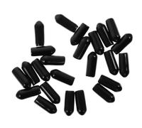 Ipetboom Tapones de Goma para Diademas 100 Piezas Tamaño Pequeño 1.5 Cm Cobertura Final de Caucho para Accesorios de Bricolaje Protección para Extremos de Aro Cabello