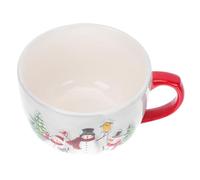Ipetboom Taza de Cerámica Muñeco de Nieve para Navidad, Taza Navideña Multiusos para Té y Leche, Vajilla Decorativa para Fiestas y Reuniones Navideñas, Adecuado para Ambiente Festivo