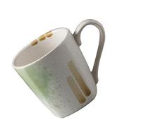 Ipetboom Taza de Cerámica Retro para Café y Leche 350Ml Decorativa Asa para Hogar y Oficina