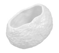 Ipetboom Tazón de Postre Diseño Irregular de Roca, Cerámica, Compacto, Fácil de Limpiar y Almacenar, Adecuado para Servir Ensaladas y Aperitivos en Fiestas