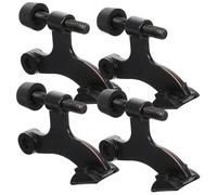 Ipetboom Tope de Puerta Ajustable de Aleación de Zinc Pasador de Bisagra con Parachoques de Goma 4 Piezas Protector para Oficinas y Dormitorios Bloqueo Seguro y Resistente