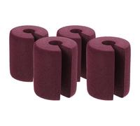 Ipetboom Tope de Puerta para Pequeños 4 Piezas Amortiguador de Puerta Suave de Nbr Marrón Protector contra Pellizcos para Seguridad Infantil Hogares y Escuelas