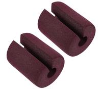 Ipetboom Tope de Puerta Protector de Manos 2 Unidades Amortiguador de Puerta Pequeño de Material Nbr Marrón Bloqueador de Ventanas para Seguridad Infantil y Hogar