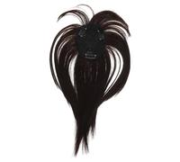 Ipetboom Toppers De Cabello Para Mujer Natural Sin Costuras Extensión De Volumen Flequillo Diseño Castaño