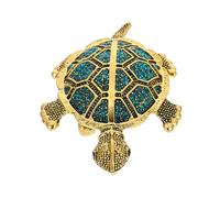 Ipetboom Tortuga de diamantes en bronquio pasador de tortuga broches de vestir para mujer broche de tortuga marina pin decoracion insignia de broche de tortuga Bufanda Aleación de zinc