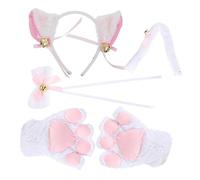 Ipetboom Traje De Chica Gato Para Cosplay Rabo De Gato Collar y Patas Estilo Lolita Atuendo Para Fiestas De Disfraces