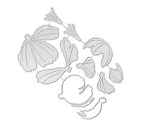 Ipetboom Troqueles Metálicos para Scrapbooking de Acero al Carbono Plantilla de Flores de Peonía para Tarjetas y Manualidades Troqueles Marcos de Fondo Herramienta Creativa para