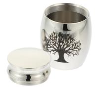 Ipetboom Urna Pequeña De Inoxidable para Cenizas Contenedor Ligero y Práctico Tapa Desmontable para Cenizas Humanas o Mascotas Diseño Simple y Resistente para Recuerdos Duraderos