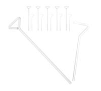 Ipetboom Varillas Esparcidoras de Laboratorio de Vidrio en Forma Triangular y L, Kit de 12 Piezas para Esparcir Placas de Petri, Herramientas para Cultivo Celular y Microbiología,