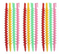 Ipetboom Varillas para Permanente de Cabello en Espiral sin Calor, 18 Piezas Grandes Sólidas de Plástico, Rizadores Profesionales para Salón de Peluquería, Kit para Crear Rizos