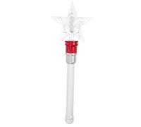 Ipetboom Varita Mágica de para Varita Fairy Giratoria con Luz Accesorio de Fiesta para Cumpleaños y Conciertos Roja