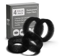 iPettie Esponja para fuente de agua para gato de acero inoxidable, 4 paquetes