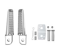 IPEVMLZ 1 Par De Reposapiés Aleación De Aluminio Traseros Motocicleta Traseros Para Phantom 150 CB190R(Plata)