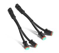 IPEVMLZ 2 Adaptadores Universales Para Arnés De Cableado DT DTP Kit Extensión Con Conectores Para Luces LED Todoterreno Y Barras Luz