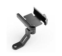 IPEVMLZ Accesorios Moto Manillar Soporte Teléfono Soporte GPS para Yamaha para X-MAX 125 250 300 400(Negro,Rearview Mirror)