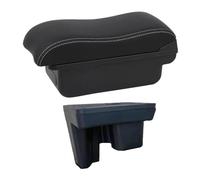 IPEVMLZ Caja Reposabrazos Auto Para Toyota Para Hilux Consola Central Almacenamiento Interfaz USB(B2 Línea Blanca)