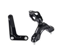 IPEVMLZ Kit De Soporte Amortiguador Dirección Motocicleta Montaje Estabilizador Para Kawasaki Para Ninja ZX-6R ZX6R ZX636 2013-2025(Black-OLS)