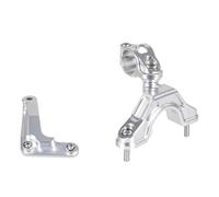 IPEVMLZ Kit De Soporte Amortiguador Dirección Motocicleta Montaje Estabilizador Para Kawasaki Para Ninja ZX-6R ZX6R ZX636 2013-2025(Silvery-HP)