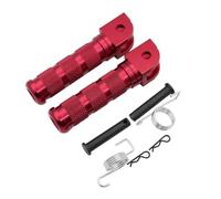 IPEVMLZ Motocicleta Pedal Trasero De Aluminio CNC Para CB650F CB50R CB 125R 250R 300R CBR 250RR CB1300SF CB1100 RS SX CBF 1000F VFR 1200(ROJO)