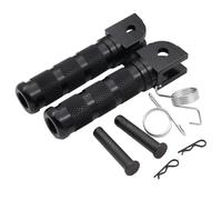 IPEVMLZ Motocicleta Pedal Trasero De Aluminio CNC Para CB650F CB50R CB 125R 250R 300R CBR 250RR CB1300SF CB1100 RS SX CBF 1000F VFR 1200(NEGRO)