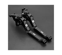 IPEVMLZ Palanca De Embrague De Freno Ajustable Extensible Para Motocicleta Para Suzuki SV650 SV 650 SV650S 1999 2000 2001 2002 2003 2004 2005-2012(NEGRO)