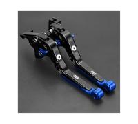 IPEVMLZ Palanca De Embrague De Freno Ajustable Extensible Para Motocicleta Para Suzuki SV650 SV 650 SV650S 1999 2000 2001 2002 2003 2004 2005-2012(Negro Azul)