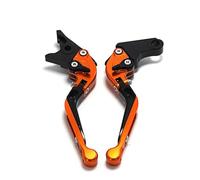 IPEVMLZ Palanca De Embrague Freno Extensible Y Plegable Ajustable Para Motocicleta Para SUZUKI Para Virus1000 GSX-S 1000 2017-2018(Orange Black)