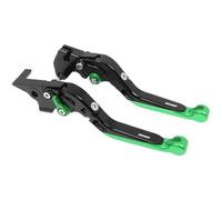 IPEVMLZ Palancas De Embrague De Freno Extensibles Ajustables Para Motocicleta Para Suzuki SV650 SV 650S SV 650 SV650S 1999-2012(Negro verde)