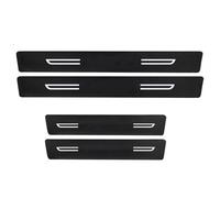 IPEVMLZ para Hyundai para Santafe Calcomanías Umbral Puerta Decoración Tapa Maletero Trasera Stickers Antiarañazos Tira Película Protectora(4 Piezas de umbral de Puerta)