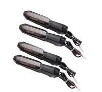 IPEVMLZ para Kawasaki para V&ersys 650 1000 Z250 Z300 Z400 Z650 Z900 para Ninja 250 300 400 ZX-6R Luces Indicadoras De Señal De Giro Motocicleta Intermitentes(4pcs Smoked)