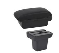 IPEVMLZ Para L&and R&over Para Freelander Reposabrazos Para L&and R&over Para Frelender 2 2006-2012 Caja De Almacenamiento Central(A1 Línea negra SIN USB)