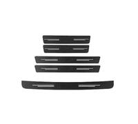 IPEVMLZ para Mitsubishi para Delica D5 L400 Accesorios Coche De Fibra Carbono Vinilo para Umbral Puerta Cinta Protección para Maletero(5 Piezas)