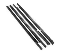 IPEVMLZ Para Mitsubishi Para Lancer 2008-2017 4Pcs Kit Junta Sellado Puerta Coche Molduras Cinturón Goma Para Ventana 5727A005 5727A006