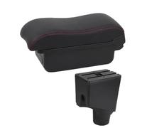 IPEVMLZ Para Toyota Para Yaris Hybrid Brazo De Auto Para Toyota Para Yaris 2015 2016 2017 2018 2019 2020 2021 2022 Brazo Central(A1 Negro rojo SIN USB)