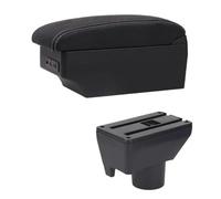 IPEVMLZ Para Toyota Para Yaris Para Vitz Caja Reposabrazos Auto Caja Almacenamiento Consola Central(Línea Blanca E1)