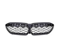IPEVMLZ Parrilla Negra Brillante Delantera Tipo Riñón Estilo Cromo Plateado Para 3-Series G20 G21 2019-2022(Chrome Black)