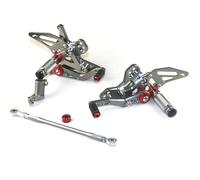 IPEVMLZ Reposapiés De Moto Pedal Pie Apoyo Rearset Rear Set Descansapiés Para CBR650R CB650R CBR650F(GRIS)