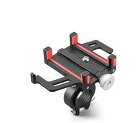 IPEVMLZ Soporte de Teléfono Bicicleta Aleación de Aluminio CNC Soporte Bici 5 Garras Mecánico Moto Accesorios Ciclismo(Rojo)