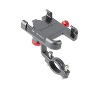 IPEVMLZ Soporte De Teléfono Bicicleta Moto Aluminio Manillar Soporte Bici Ajustable Antideslizante Accesorios Ciclismo(Titanio)