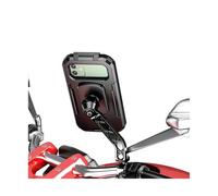 IPEVMLZ Soporte De Teléfono para Bicicleta Impermeable Moto Manillar 360° Giro Pantalla Táctil Anti-Temblor Pinza para 5.5-7 Pulgadas(Rearview Mirror)