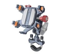 IPEVMLZ Soporte De Teléfono Universal para Accesorios Moto Absorción Impactos Aleación Navegación para(U-Clip Style)