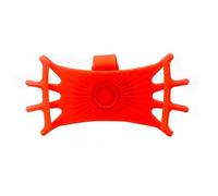 IPEVMLZ Soporte Giratorio 360 para Bicicleta Motocicleta Seguro para Teléfono Móvil De Silicona para Tipo Tracción para Todos Los Soportes(Naranja)