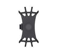 IPEVMLZ Soporte Giratorio 360 para Bicicleta Motocicleta Seguro para Teléfono Móvil De Silicona para Tipo Tracción para Todos Los Soportes(Negro)