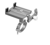 IPEVMLZ Soporte para Teléfono De Bici Aleación Aluminio Navegación GPS Carretera Accesorios Ciclismo(Gris)