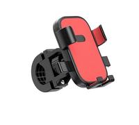 IPEVMLZ Soporte para Teléfono De Bicicleta 360 Giratorio Motocicleta Antideslizante GPS Clip Fijo Accesorios Ciclismo(Rojo)